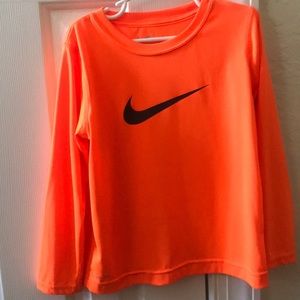 Nike orange dry fit long sleeve youth size 7